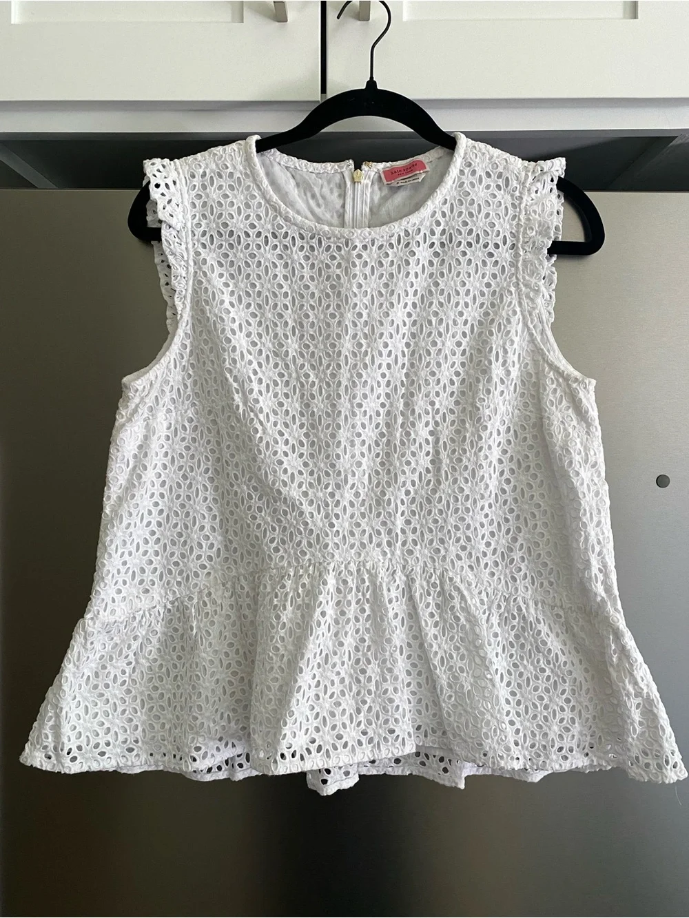 Kate Spade White Eyelet Top
